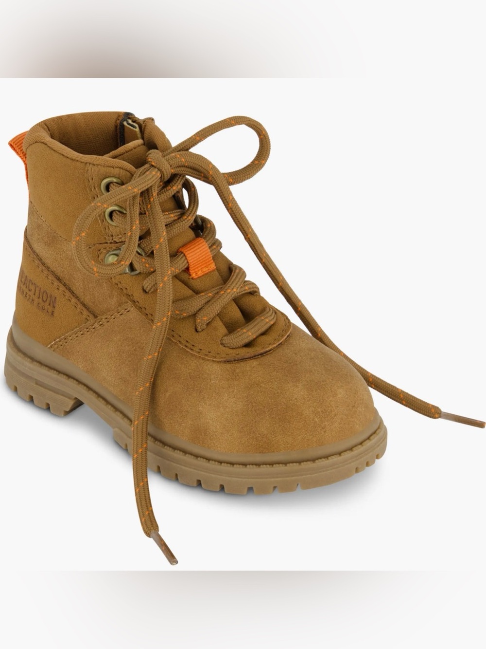 Kenneth Cole Kids Suede Lace-Up Ankle Boot. Size 2.
